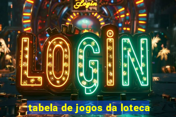 tabela de jogos da loteca